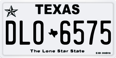 TX license plate DLO6575