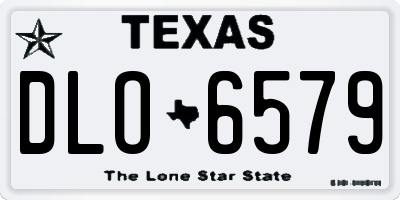 TX license plate DLO6579
