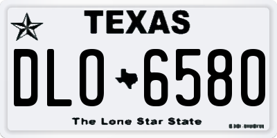 TX license plate DLO6580