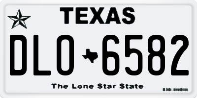 TX license plate DLO6582