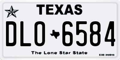 TX license plate DLO6584