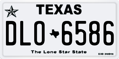 TX license plate DLO6586