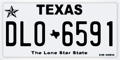 TX license plate DLO6591