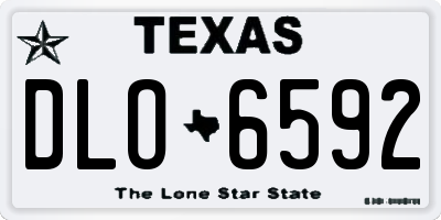 TX license plate DLO6592