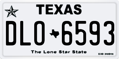 TX license plate DLO6593
