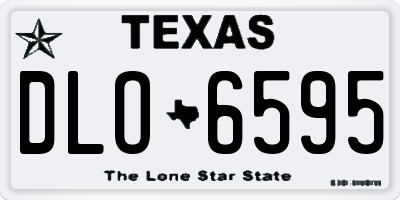 TX license plate DLO6595