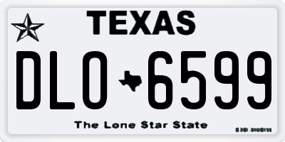 TX license plate DLO6599
