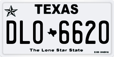 TX license plate DLO6620