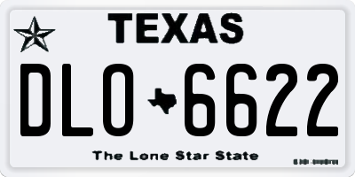 TX license plate DLO6622