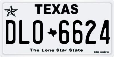 TX license plate DLO6624