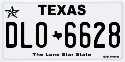 TX license plate DLO6628
