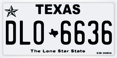 TX license plate DLO6636