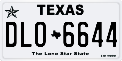 TX license plate DLO6644