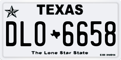 TX license plate DLO6658