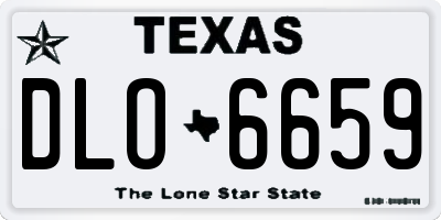 TX license plate DLO6659