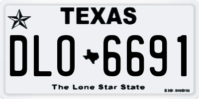 TX license plate DLO6691