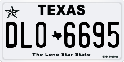 TX license plate DLO6695