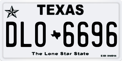 TX license plate DLO6696