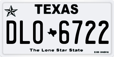 TX license plate DLO6722