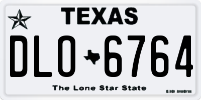TX license plate DLO6764
