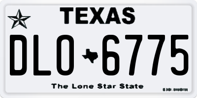 TX license plate DLO6775