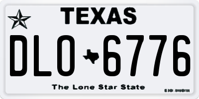 TX license plate DLO6776