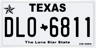 TX license plate DLO6811