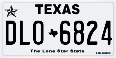 TX license plate DLO6824
