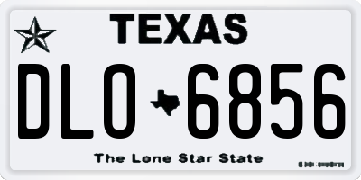 TX license plate DLO6856