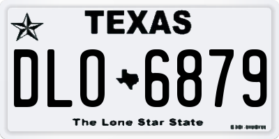 TX license plate DLO6879