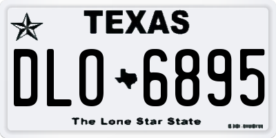 TX license plate DLO6895