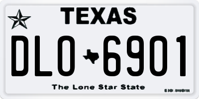 TX license plate DLO6901