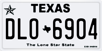 TX license plate DLO6904