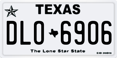 TX license plate DLO6906