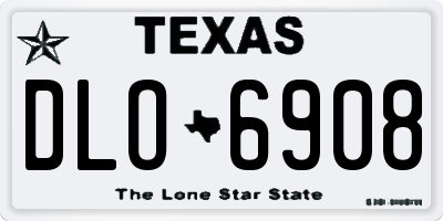 TX license plate DLO6908