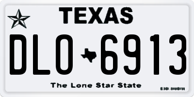 TX license plate DLO6913