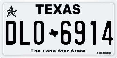 TX license plate DLO6914