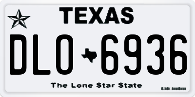 TX license plate DLO6936