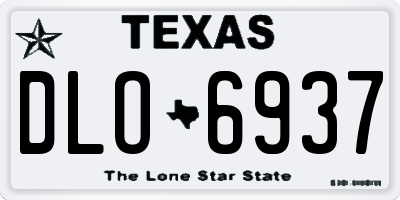 TX license plate DLO6937