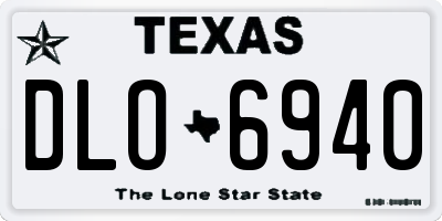 TX license plate DLO6940