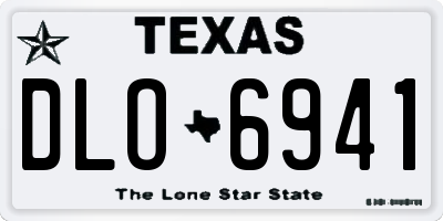 TX license plate DLO6941