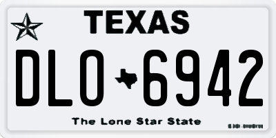 TX license plate DLO6942