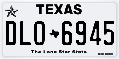 TX license plate DLO6945