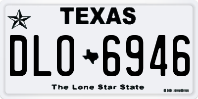TX license plate DLO6946