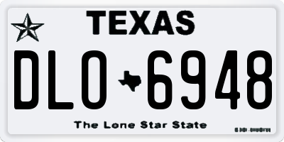 TX license plate DLO6948