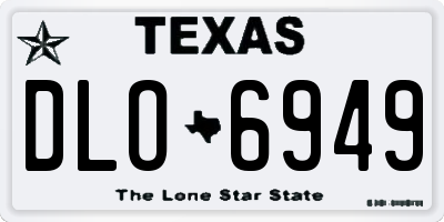 TX license plate DLO6949