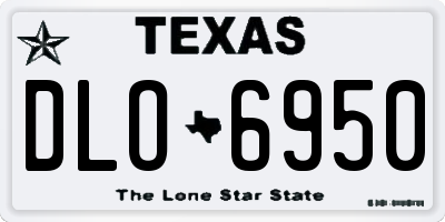 TX license plate DLO6950