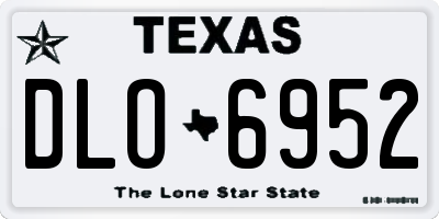 TX license plate DLO6952