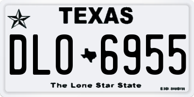 TX license plate DLO6955