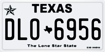 TX license plate DLO6956